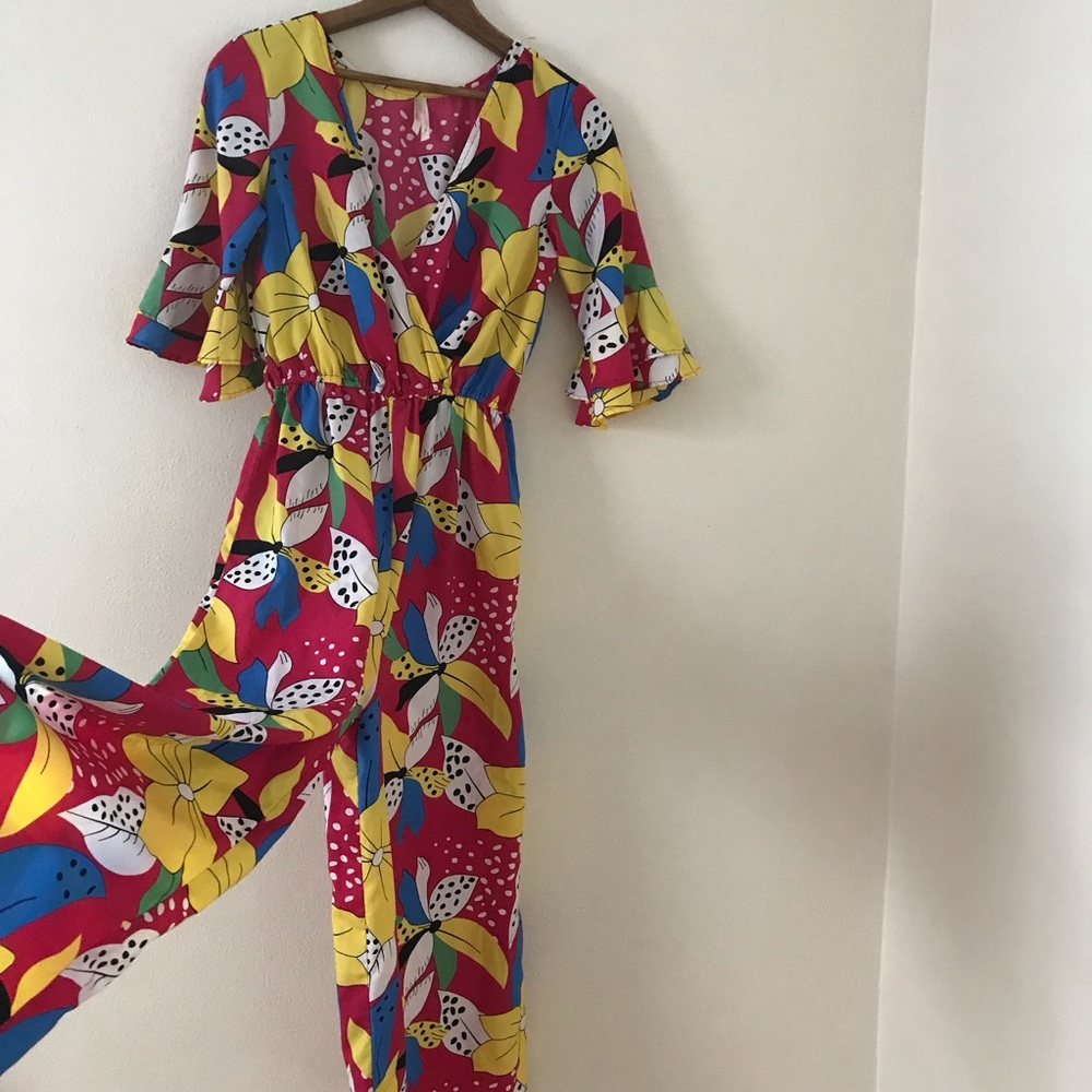 Colorful Floral Jumpsuit